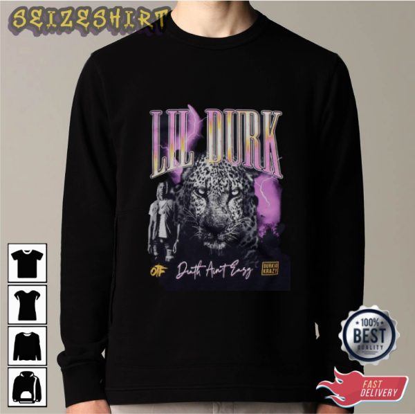 Lil Durk Leopard Death Ain’t Easy Graphic Tee