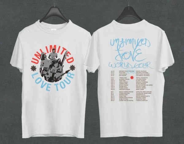 Love World Tour Red Hot Chili Peppers World Tour T-Shirt