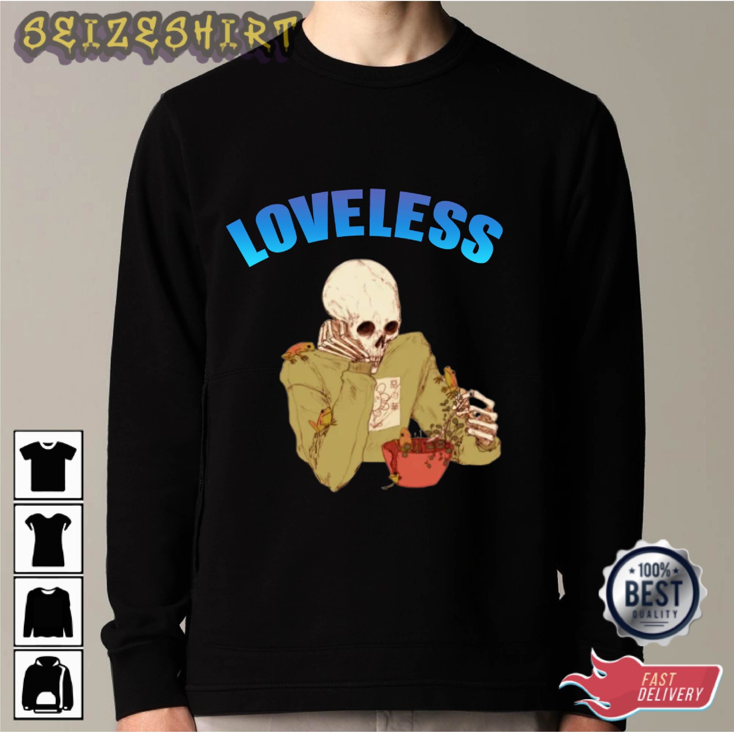 Loveless Skeleton Graphic Tee