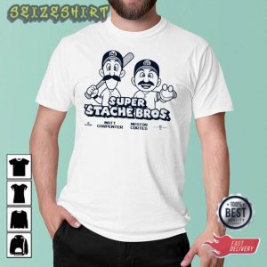 Matt Carpenter Nestor Cortes Super Stache Bros Baseball Sports T-Shirt