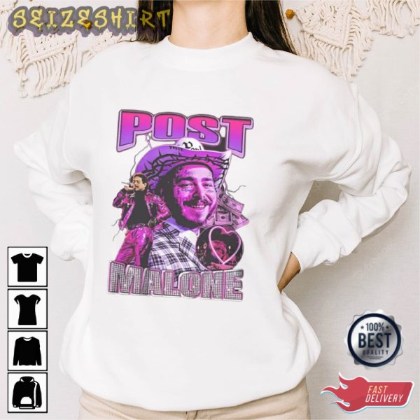 Post Malone Tour Music Concert 2022 Merch Shirt