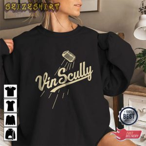Vin Scully Autographed Baseball T-shirt Design