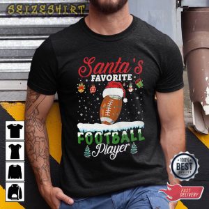 Christmas Santa T-shirt Design For Football Fans