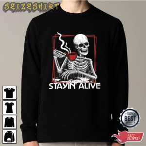 Stay Alive Skeleton Graphic Tee