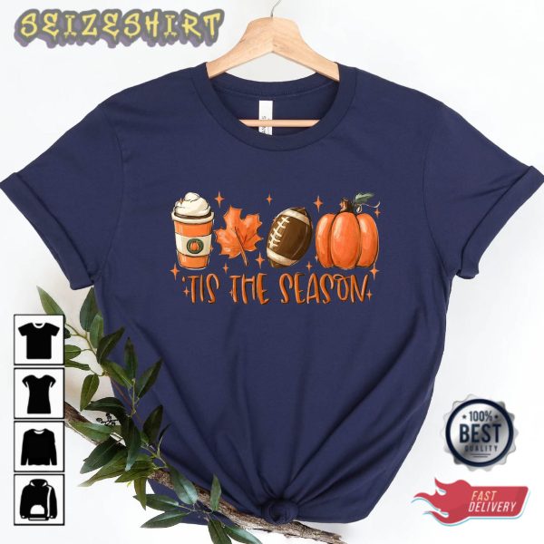 Tis The Season Shirt, Cute Pumpkin Shirt