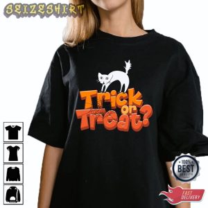 Trick Or Treat Halloween Cat Shirt