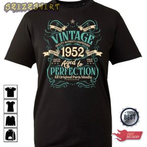 Vintage 1952 Aged To Perfection Mens Organic T-Shirt
