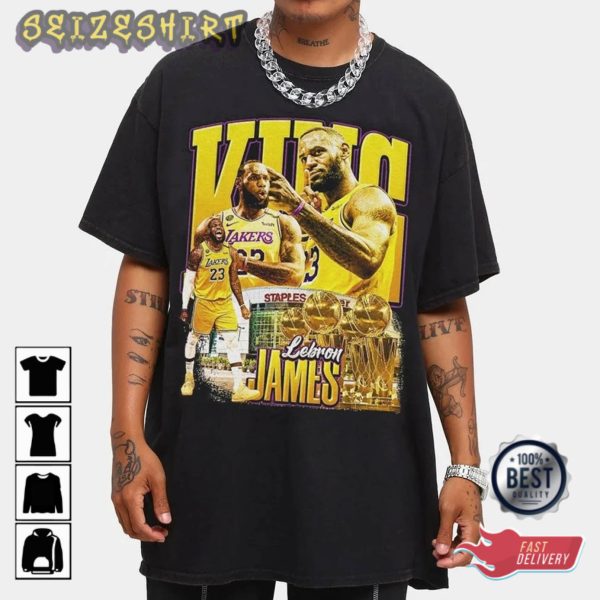 Vintage Los Angeles Lakers Lebron James Shirt Unisex Tees
