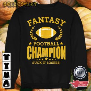 Winner Fantasy Football Champ Champion Draft Football Legend Tshirt_3