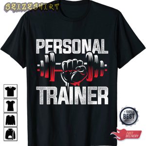 Workout Gift Dumbbell Personal Trainer T-Shirt