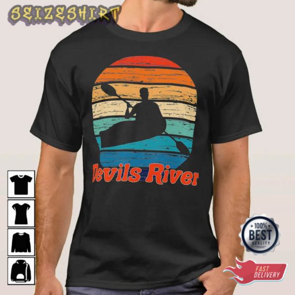 Canoeing Devils River Graphic Tee