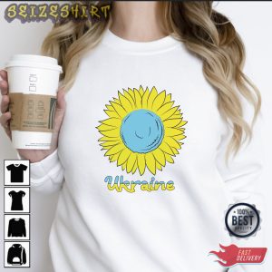 Sunflower Ukraine Flag Strong shirt