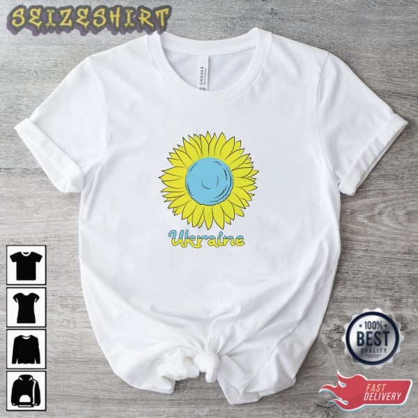 Ukraine Flag Sunflower Strong Graphic shirt