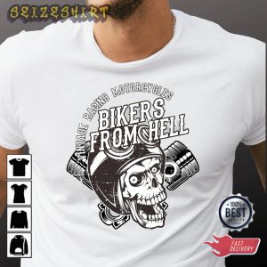 Vintage Racing Motorcyles Bikers From Hell Shirt