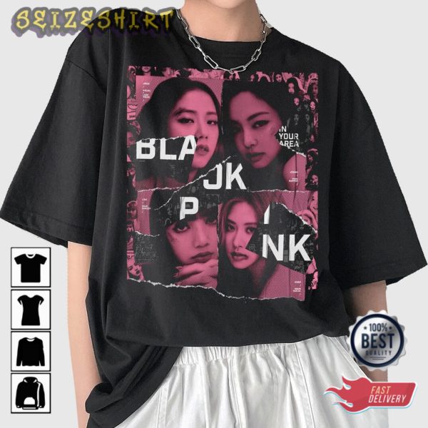 BLACKPINK Vintage Shirt – BLACKPINK Group Tee