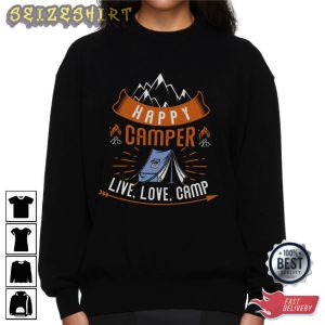 Happy Camper Live Love Camp Graphic Tee