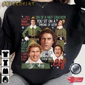Elf Christmas Comedy Movie T-Shirt Design