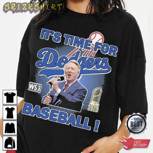 Its Time For Dorgers RIP Vin Scully Graphic Tee