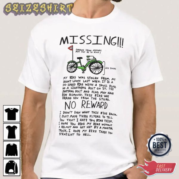 Missing Bike Love Race Best Graphic Tee