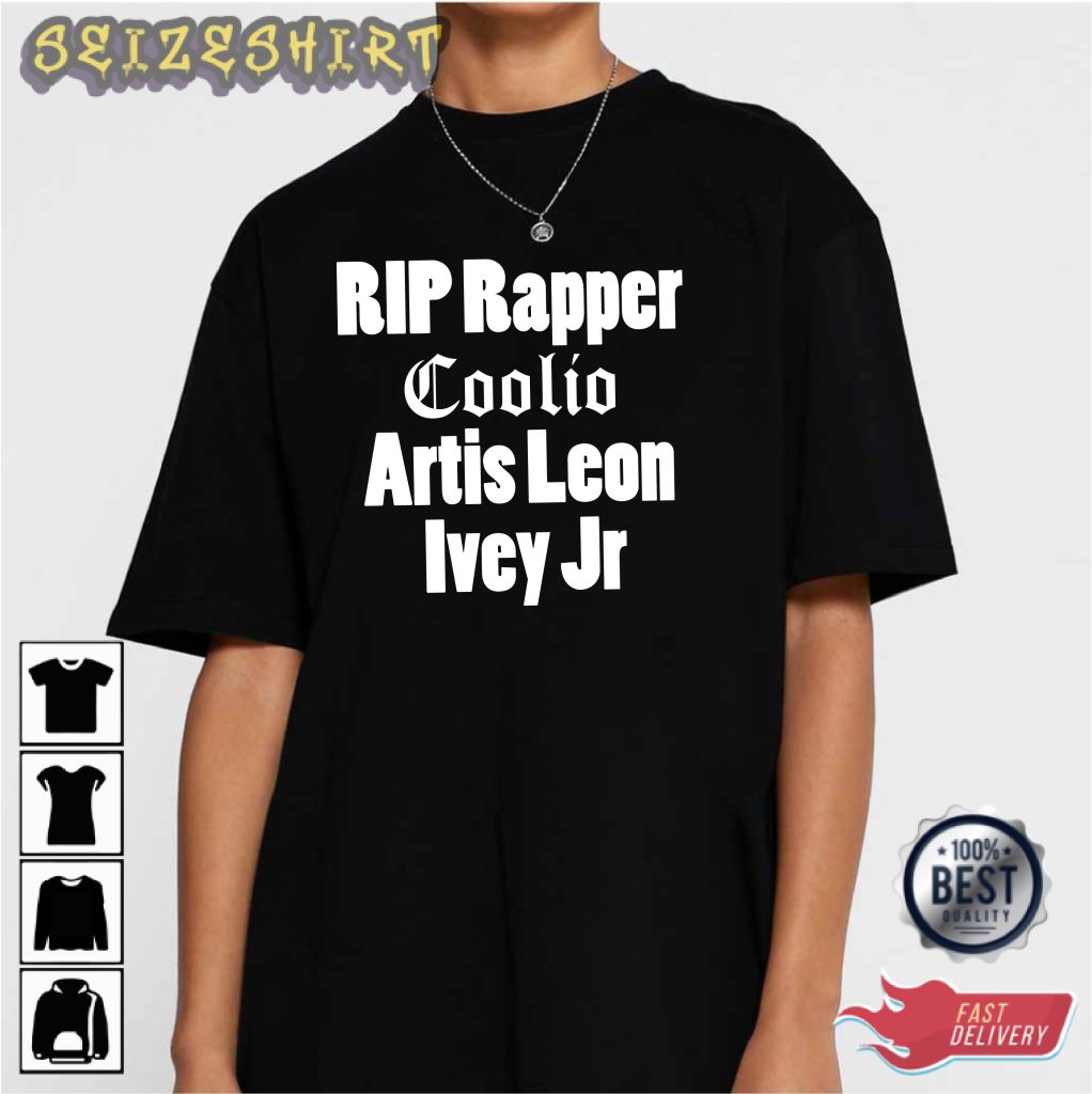 Top Rapper Rip Sad RIP Rapper Coolio 2022 Best Shirt | Seizeshirt.com