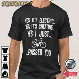 E-Bike Funny Electric Cycling Graphic Tee