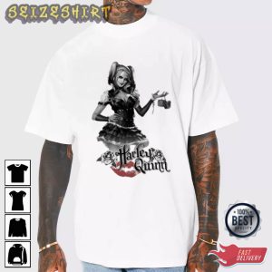 Harley Queen Black And White HOT Tee Shirt Long Sleeve Shirt