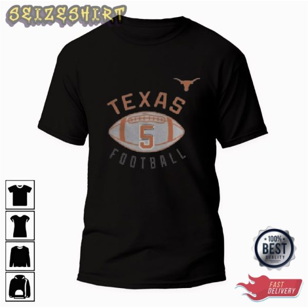 Texas Number 5 Football Trending Graphic Tee