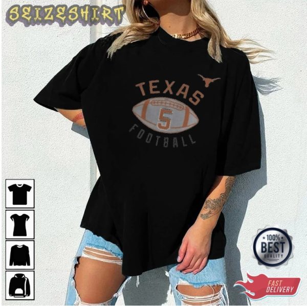 Texas Number 5 Football Trending Graphic Tee