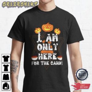 I'm Here For Candy Halloween Unique Graphic Tee