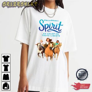 Dreamworks Spirit Cute Graphic Tee Long Sleeve Shirt