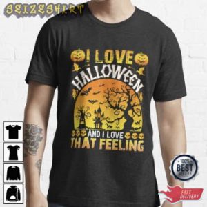 I Love Halloween Holiday T-Shirt
