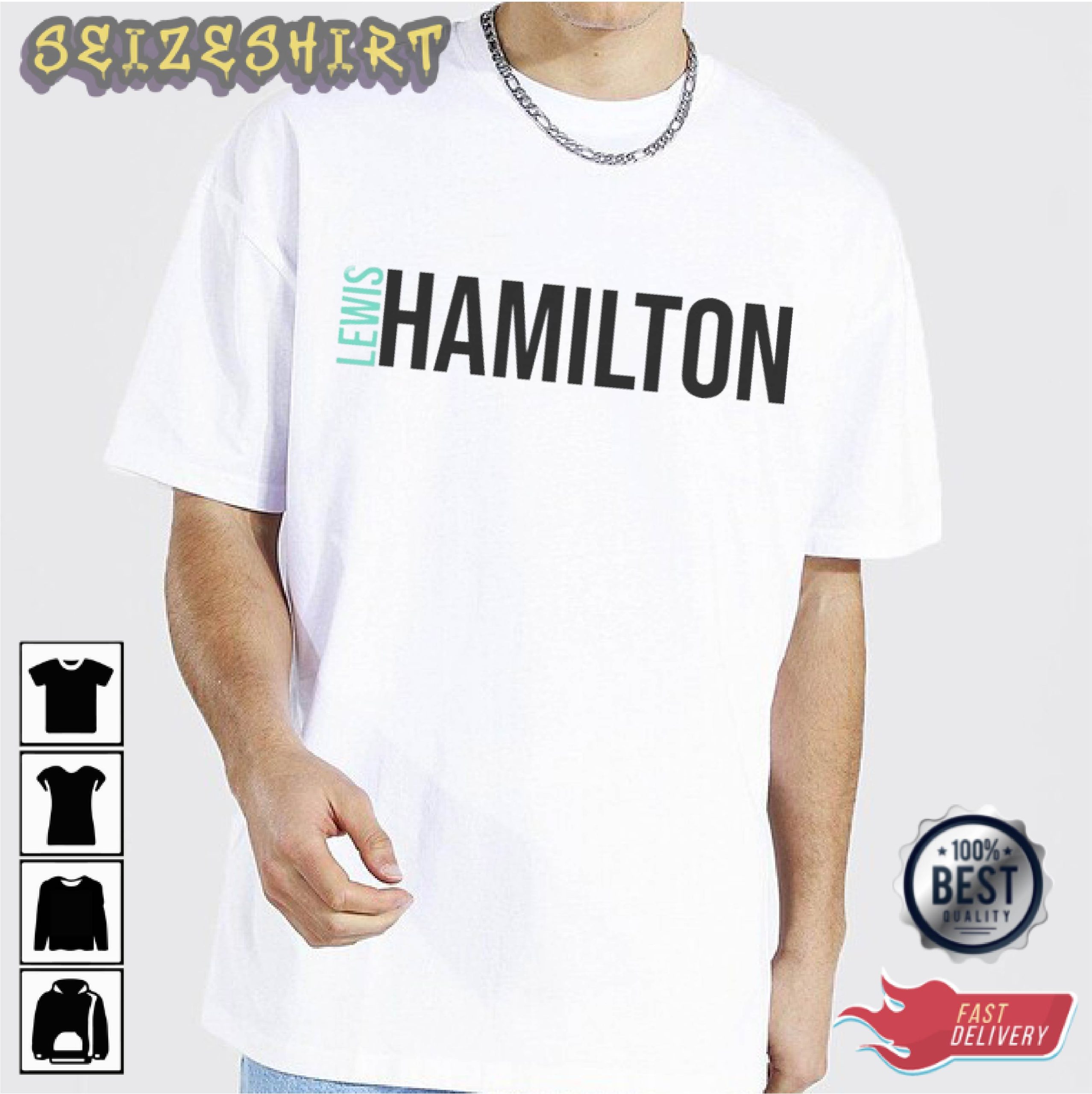 Lewis Hamilton Basic Graphic Tee Long Sleeve Shirt