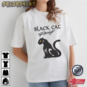 Black Cat Racing Halloween Shirt