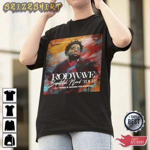 Beautiful Mind Tour Rodwave Rapper Comic Style Shirt Design