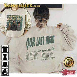 2 Sided Our Last Night Band Tour 2023 T-shirt