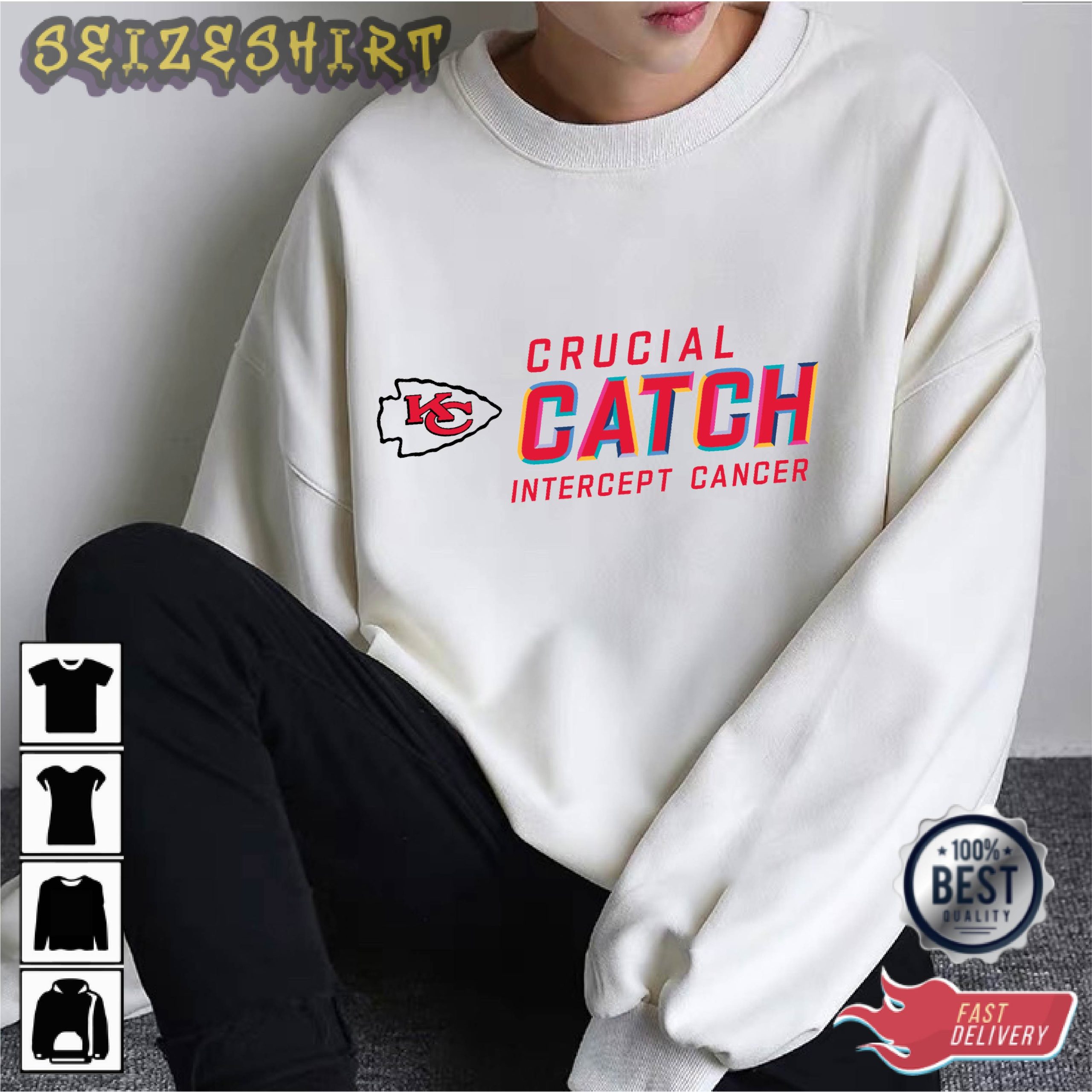  Intercept Cancer Crucial Catch Apparel 2022 Hottopic Graphic Tee