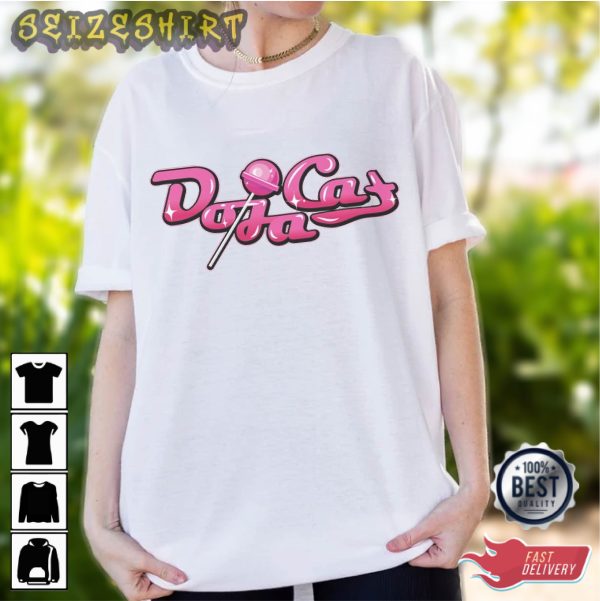 Doja Cat Black Pink Sweat Graphic Tee