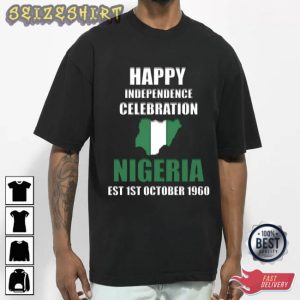 Happy Independence Celebration Nigeria Est.1960 Graphic Tees