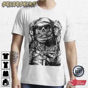 Biker Skeleton Skull Motorcycle T-Shirt Design