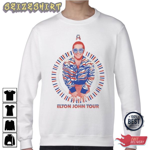 Music Concert 2022 Elton John Graphic T-Shirt