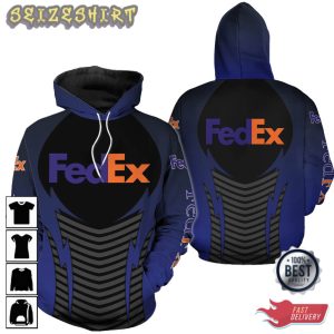 Fedex metal blue Unique 3D Hoodie