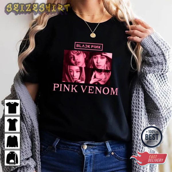 2022 Blackpink Tour T Shirt – Pink Venom