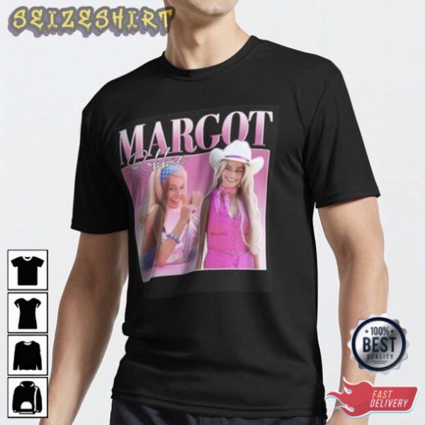 Margot Robbie Pink Barbie T-Shirt