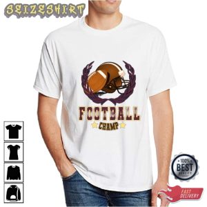 Hot Trendy Football Champ Graphic Football Player Gift T-Shirt