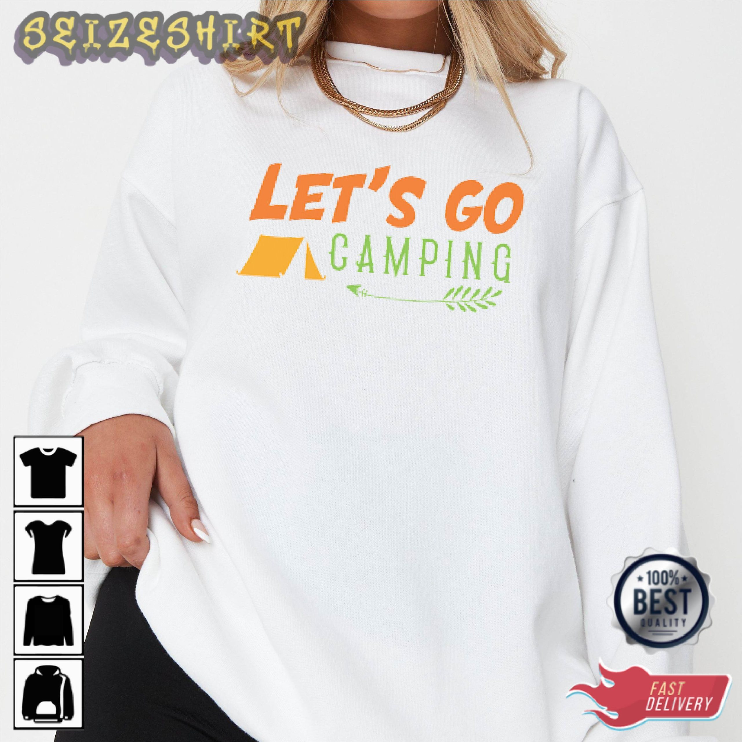Let's Go Camping - Camping Graphic Tee