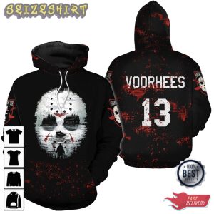 Jason Voorhees Mask Friday The 13th 3D Hoodie