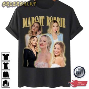 Margot Robbie Vitage Bootleg T-shirt Design For Fan