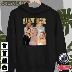 Margot Robbie Vitage Bootleg T-shirt Design For Fan