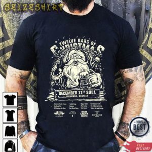 Twelve Bars Of Christmas T-Shirt Design