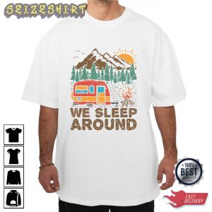 We Sleep Around Camping Vintage Tee